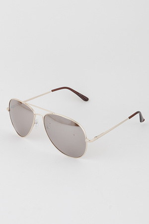 Mirrored Aviator Sunglasses
