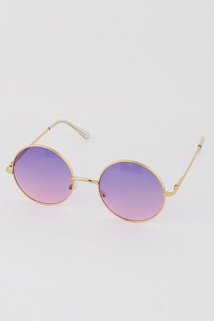 Gradient Round Sunglasses