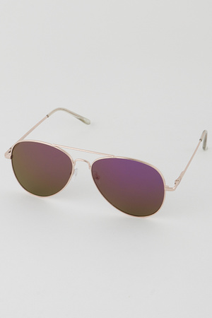 Tinted Aviator Sunglasses