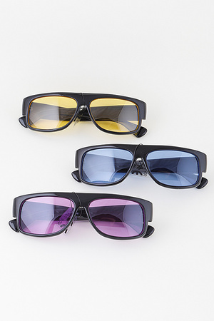 Classic Bright Straight Tinted Sunglasses