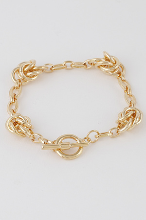 Unique Chain Toggle Bracelet