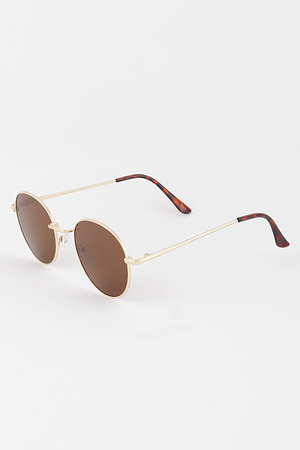 Minimal Tinted Round Sunglasses