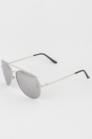 Mirrored Aviator Sunglasses