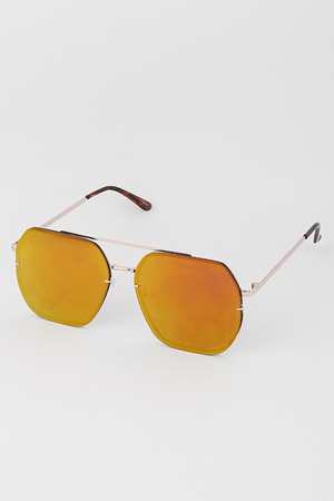 Boxy Aviator Sunglasses