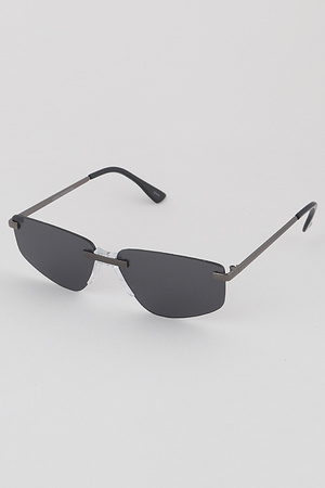 Rimless Rectangular Sunglasses