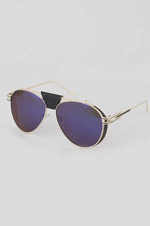 Unique Frame Aviator Sunglasses