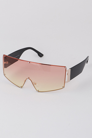 Lens Gradient Shield Sunglasses