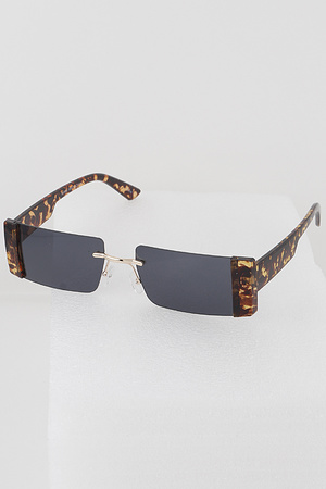 Half Frame Rectangular Sunglasses
