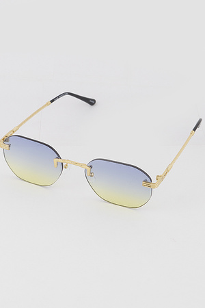 Luxury Metal Rimless Sunglasses