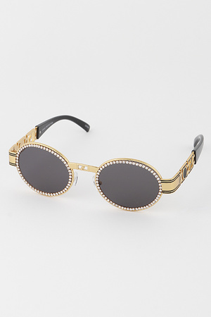 Vintage Jewel Lined Sunglasses