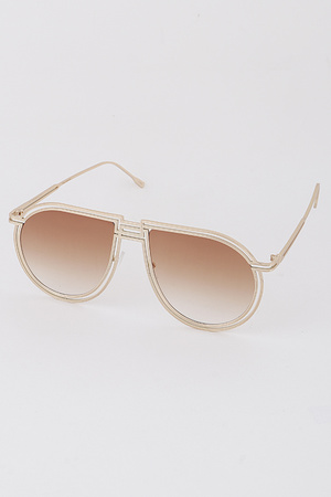 Double Lined Teardrop Sunglasses