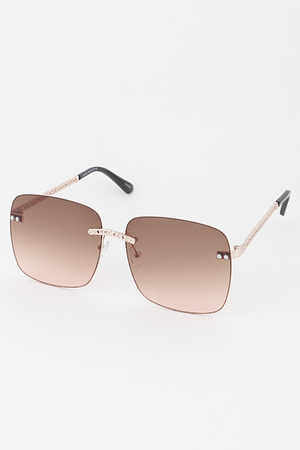 Rimless Chain Sunglasses