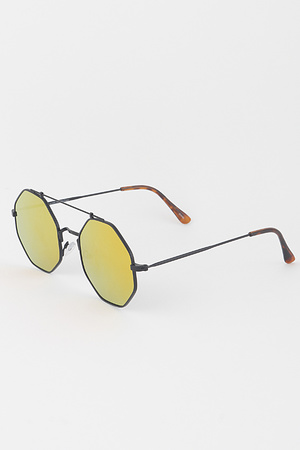 Geometric Aviator Sunglasses
