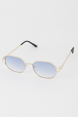 Twisted Metal Rim Sunglasses