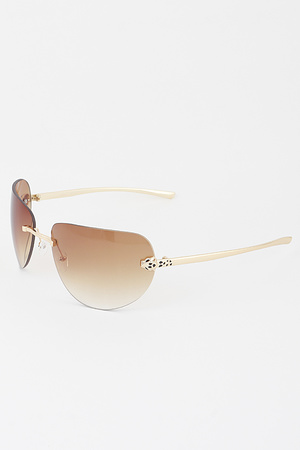 Modern Curved Gradient Sunglasses
