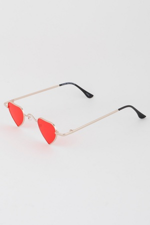 Bright Tinted Heart Sunglasses