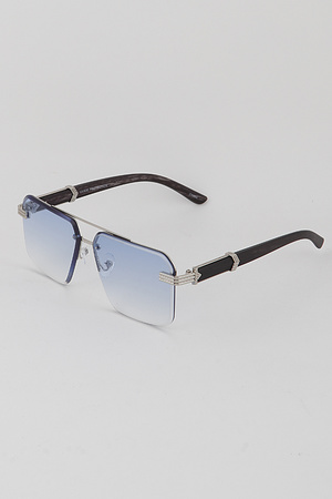 Gradient Square Aviator Sunglasses