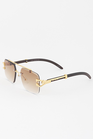 Jeweled Leopard Gradient Sunglasses