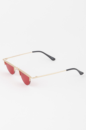 Straight Metal Arch Sunglasses