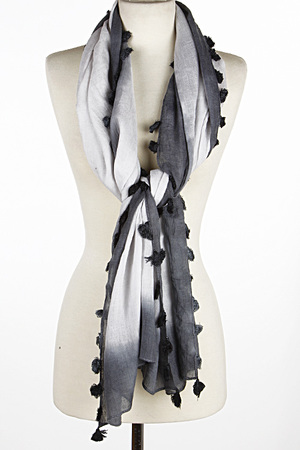 Daily Scarf with Small Tassel Details 7ACD