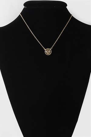 Leopard Print Pendant Necklace