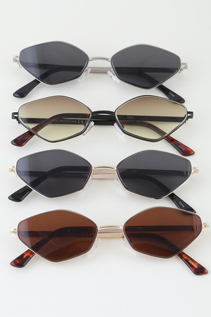 Modern Diamond Cut Sunglasses