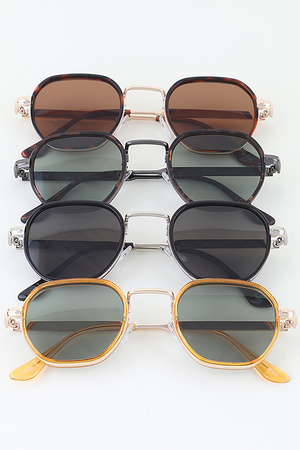 Multi Frame Geometric Box Sunglasses