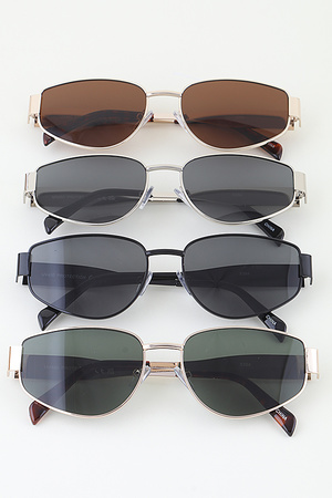 Wide Taper Modern Tinted Sunglasses