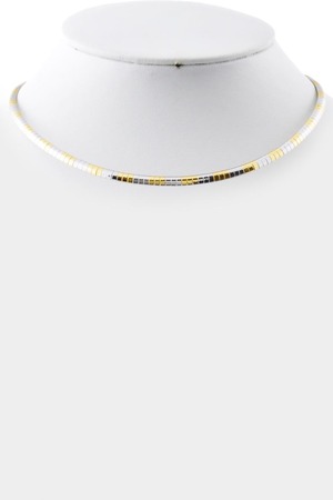 Multi color thin collar necklace_3JCC5
