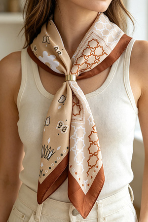Multi Star Scarf Wrap Necklace