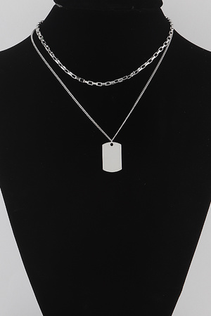 Pendant Double Layered Necklace