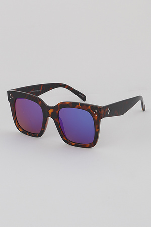 Wide Frame Square Sunglasses