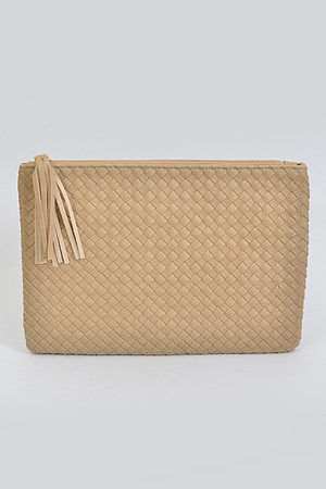 Rich Weave Texture Clutch