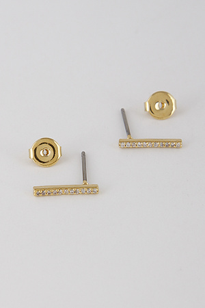 Bar Line Pendant Earrings 8BBD4