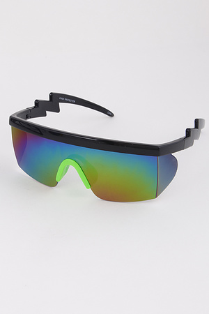 Robot Sunglasses With Zig Zag Detail