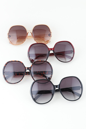 Oversized Modern Gradient Round Sunglasses