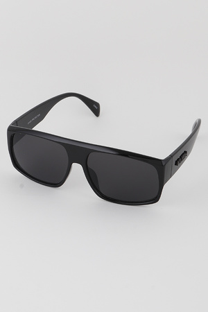 Simple N Straight Rectangular Sunglasses