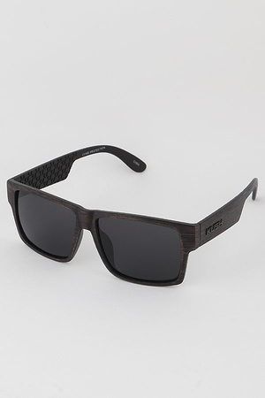 Textured Square Sunglasses