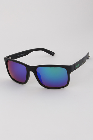 Mirrored Lens Sports Sunglasses