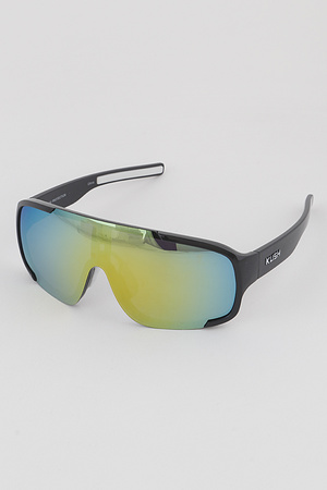 Half Frame Shield Sunglasses