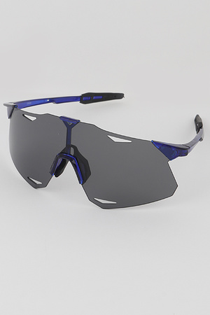Rimless Sporty Shield Sunglasses