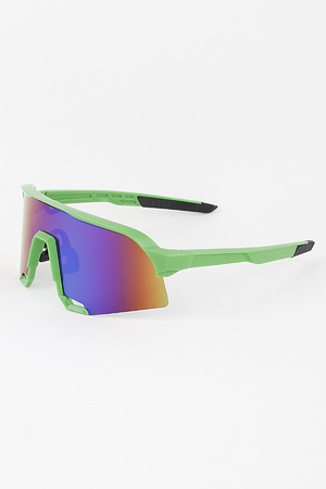 Polycarbonate Straight Shield Sunglasses