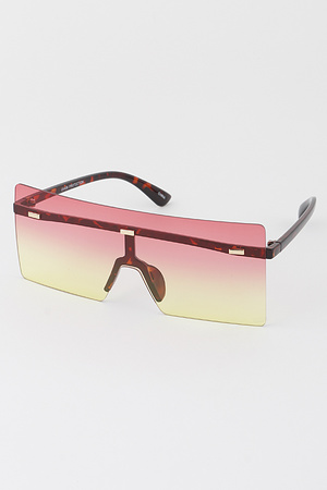 Rimless Shield Sunglasses