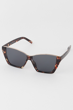 Retro Half Framed Cateye Sunglasses