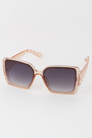 Modern Stripe Detailed Sunglasses