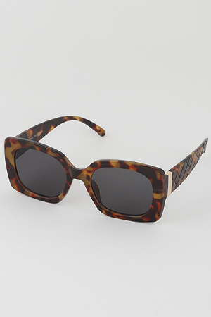 Textured Square Sunglasses