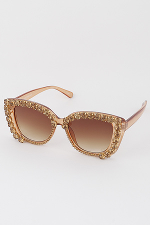 Bejeweled Cateye Sunglasses
