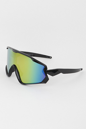 Oversized Gradient Shield Sunglasses