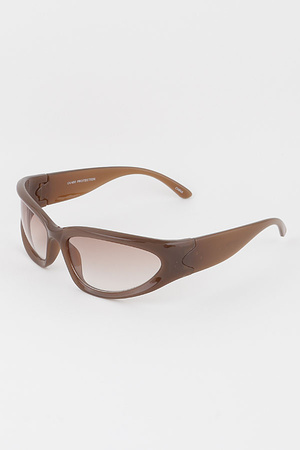 Bright Oval Tinted Sunglasses