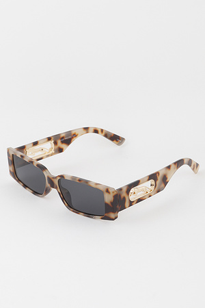 Cheetah Cut Block Sunglasses